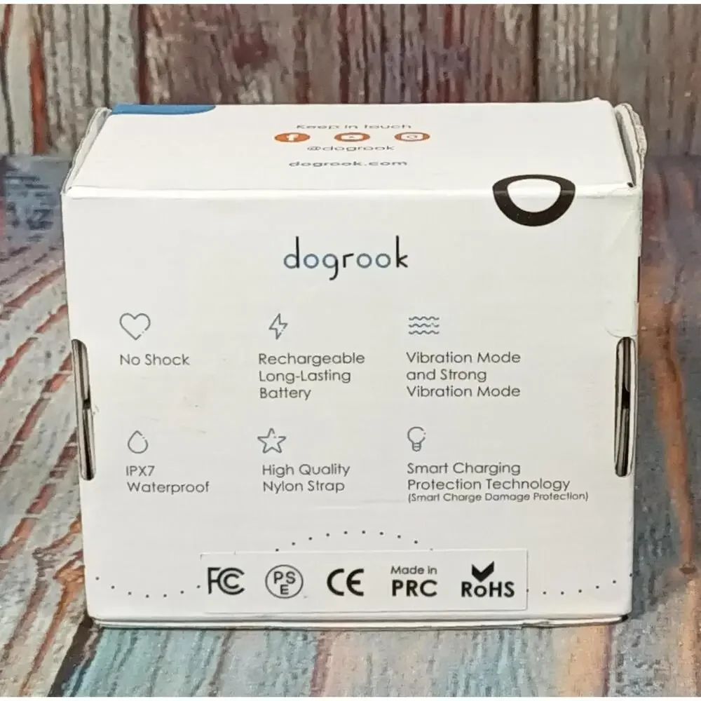 dogrook Rechargeable No Shock‎ Bark Collar with Vibration Modes